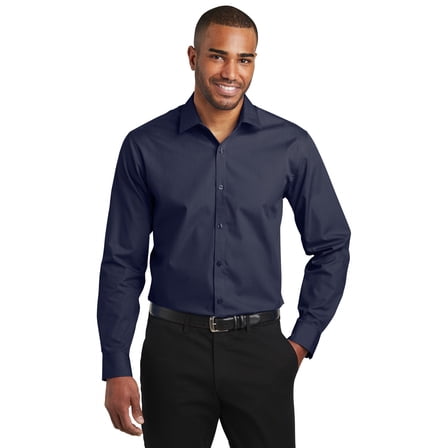 Port Authority ® Slim Fit Carefree Poplin Shirt. W103