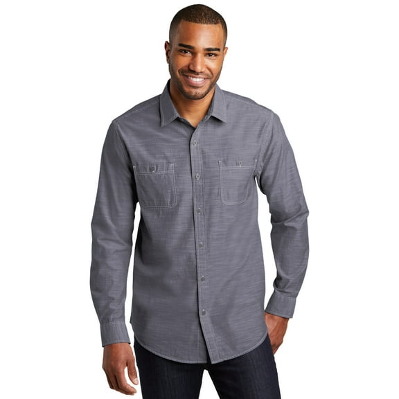 Port Authority Slub Chambray Shirt. W380