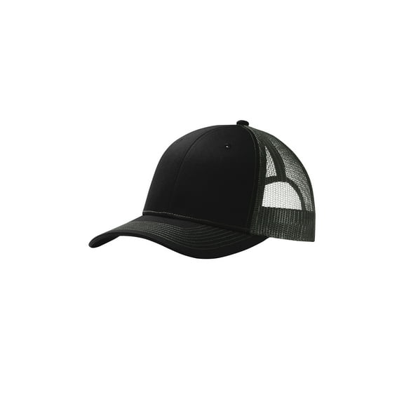 Port Authority Adult Unisex Regular Mesh Cap Black/Grey Stl One Size Fits All