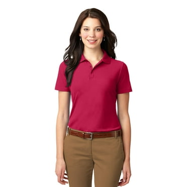 Port Authority Stain Resistant Polo (L510) Red, M