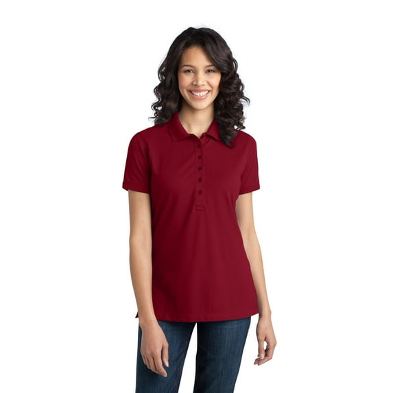 Port Authority L555 Women's Stretch Pique Polo Polo Shirt