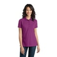 thumbnail image 1 of Port Authority Stretch Pique Polo (L555) Pink Bloom, 4XL, 1 of 2