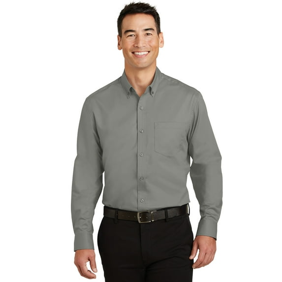 Port Authority SuperPro Twill Shirt-S (Monument Grey)