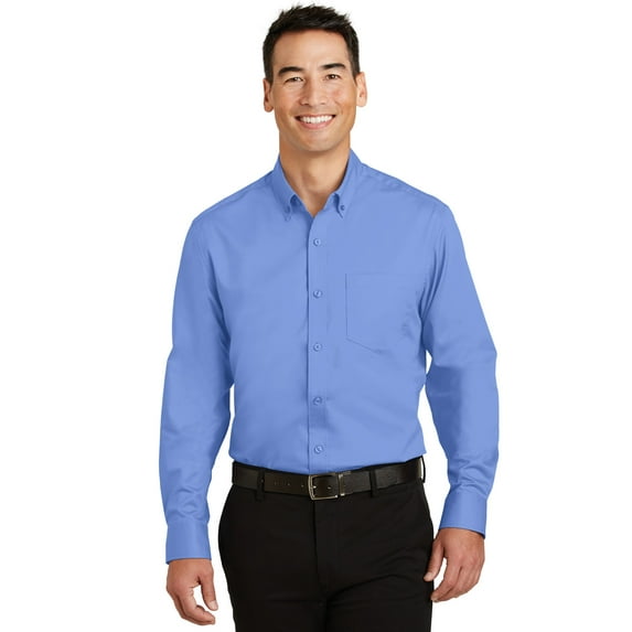 Port Authority SuperPro Twill Shirt-XL (Ultramarine Blue)