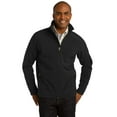 thumbnail image 1 of Port Authority TLJ317 Mens Tall Core Soft Shell Jacket, Black - Large Tall, 1 of 3