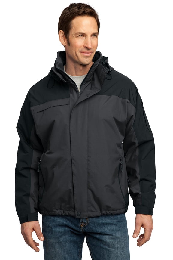 TLJ792 Mens Nootka Jacket, Graphite & Black - Extra Large Tall
