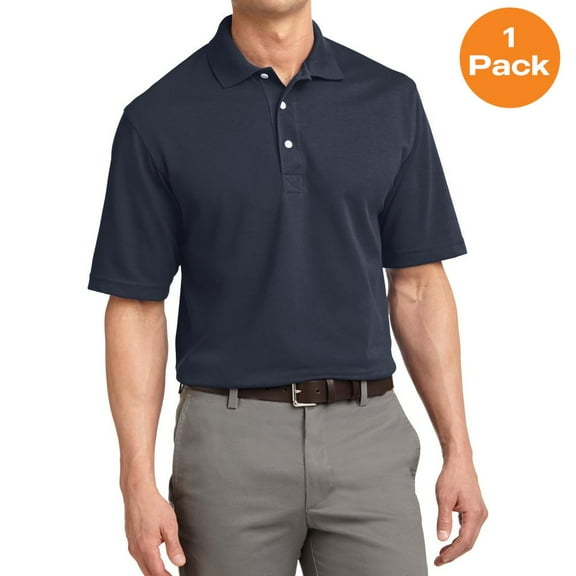Port Authority TLK455 Tall Rapid Dry Polo , Classic Navy, XLT, Mens Polo Shirts