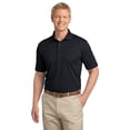 thumbnail image 1 of Port Authority TLK527 Tall Mens Pique Polo Shirt - Black - 3X-Large Tall, 1 of 2