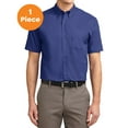 thumbnail image 1 of Port Authority TLS508 Tall Short Sleeve Easy Care Shirt, Mediterranean Blue, XLT, Mens Casual Button Down Shirts, 1 of 1