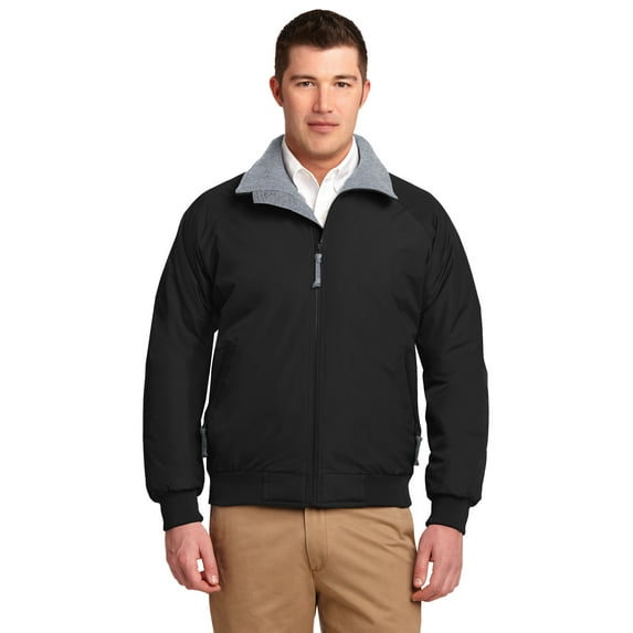 Port Authority Tall Challenger Jacket-2XLT (True Black/ Grey)
