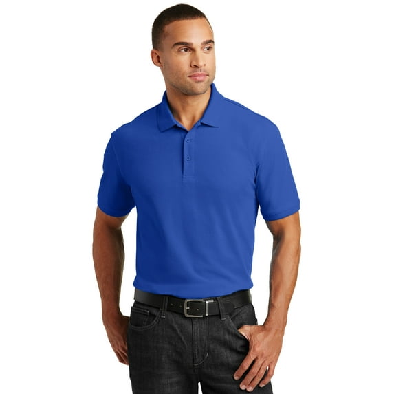 Port Authority Tall Core Classic Pique Polo-2XLT (True Royal)