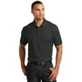 thumbnail image 1 of Port Authority Tall Core Classic Pique Polo-3XLT (Deep Black), 1 of 6