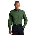 thumbnail image 1 of Port Authority Tall Crosshatch Easy Care Shirt-3XLT (Dark Cactus Green), 1 of 4
