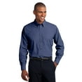thumbnail image 1 of Port Authority Tall Crosshatch Easy Care Shirt-4XLT (Deep Blue), 1 of 4