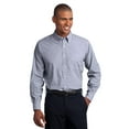 thumbnail image 1 of Port Authority Tall Crosshatch Easy Care Shirt-4XLT (Navy Frost), 1 of 4