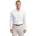 thumbnail image 1 of Port Authority Tall Long Sleeve Twill Shirt (TLS600T) White, 3XLT, 1 of 3