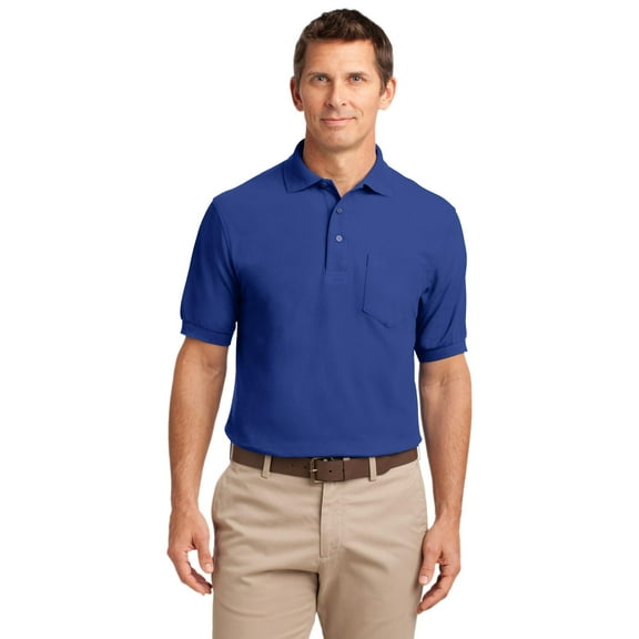 Port Authority Tall Polo with Pocket (TLK500P) Royal Blue, LT