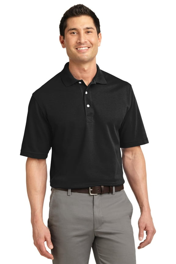 Tall Rapid Dry Polo (TLK455) Jet Black, 3XLT