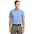thumbnail image 1 of Port Authority Tall Short Sleeve Easy Care Shirt-2XLT (Light Blue/ Light Stone), 1 of 4