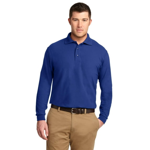 Port Authority Tall Silk Touch Long Sleeve Polo. TLK500LS
