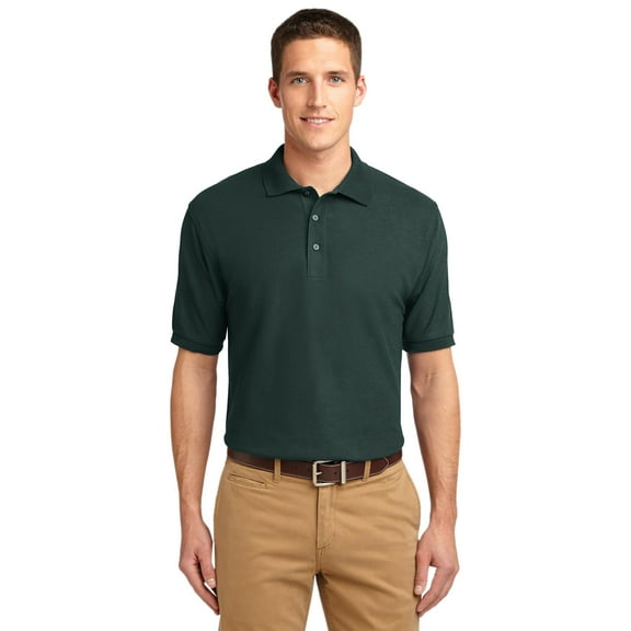 Port Authority Tall Silk Touch Polo-4XLT (Dark Green)