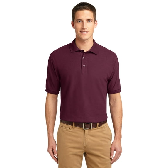 Port Authority Tall Silk Touch Polo-LT (Burgundy)