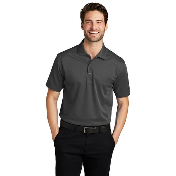 Port Authority Tall Tech Pique Polo-4XLT (Grey Smoke)