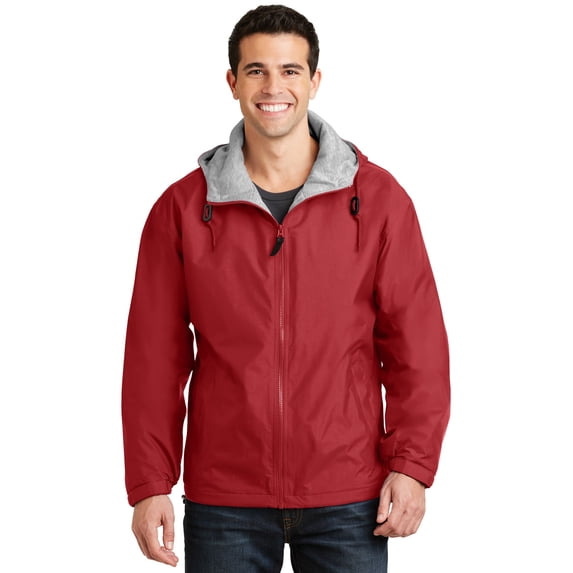 Port Authority Team Jacket-3XL (Red/Light Oxford)