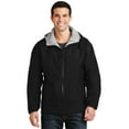 thumbnail image 1 of Port Authority Team Jacket-M (Black/Light Oxford), 1 of 6