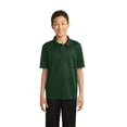 thumbnail image 1 of Port Authority Teen Unisex Regular Plain Short Sleeves Polo Dark Green Small, 1 of 6