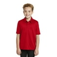 thumbnail image 1 of Port Authority Teen Unisex Regular Plain Short Sleeves Polo Red Medium, 1 of 6