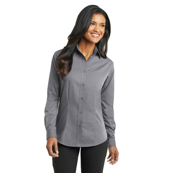Port Authority Tonal Pattern Shirt (L613) Grey, L