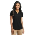 thumbnail image 1 of Port Authority V Neck Collar Elastic Waistband Grid made of Polyester Polo M, 1 of 2
