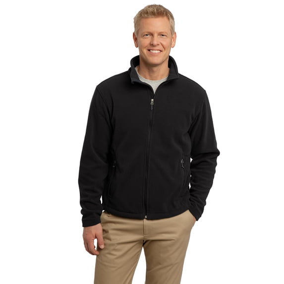 Port Authority Mens Long Sleeve Front Zip Value Fleece Jacket. F217