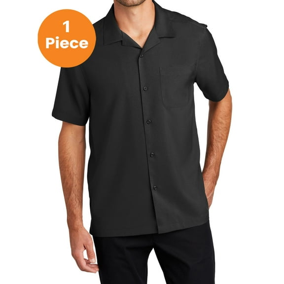 Port Authority W400 Short Sleeve Performance Staff Shirt , Black, 2XL, Shop all kids