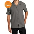 thumbnail image 1 of Port Authority W400 Short Sleeve Performance Staff Shirt , Graphite, 2XL, Mens Casual Button Down Shirts, 1 of 1