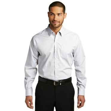 Port Authority W643 Micro Tattersall Easy Care Shirt, Men'a Dress Shirt