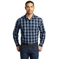 thumbnail image 1 of Port Authority W670 Everyday Plaid Shirt, True Navy, 3XL, 1 of 5
