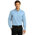 thumbnail image 1 of Port Authority W808 Long Sleeve React Twill Shirt, Mens Casual Button Down Shirts, 1 of 1