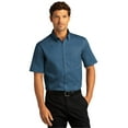 thumbnail image 1 of Port Authority W809 Short Sleeve SuperPro React Twill Shirt, Regatta Blue, XL, 1 of 5