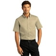 thumbnail image 1 of Port Authority W809 Short Sleeve SuperPro React Twill Shirt, Wheat, 3XL, 1 of 5