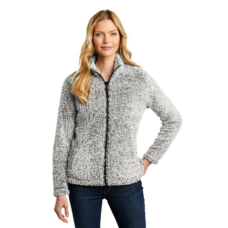 Port Authority Women Cozy Fleece Jacket - Grey Heather - 2X-Large