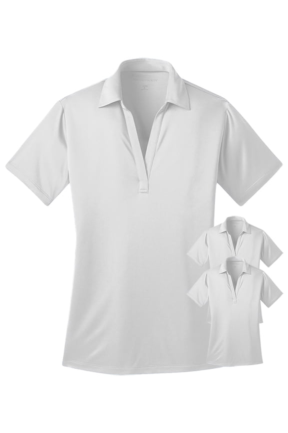Women Performance Polo Shirt, Pack of 3