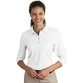 thumbnail image 1 of Port Authority Women's Classic Silk Touch 3/4 Sleeve Polo Shirt, 1 of 1