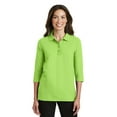 thumbnail image 1 of Port Authority Women's Classic Silk Touch 3/4 Sleeve Polo Shirt, 1 of 2