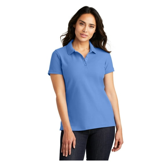 Port Authority Women's Core Classic Pique Polo Shirt Carolina Blue X-Small