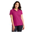 thumbnail image 1 of Port Authority Women's Core Classic Pique Polo Shirt Pink Azalea X-Small, 1 of 3