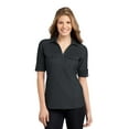 thumbnail image 1 of Port Authority Women's Double Pocket Y-Neck Polo Shirt, 1 of 6