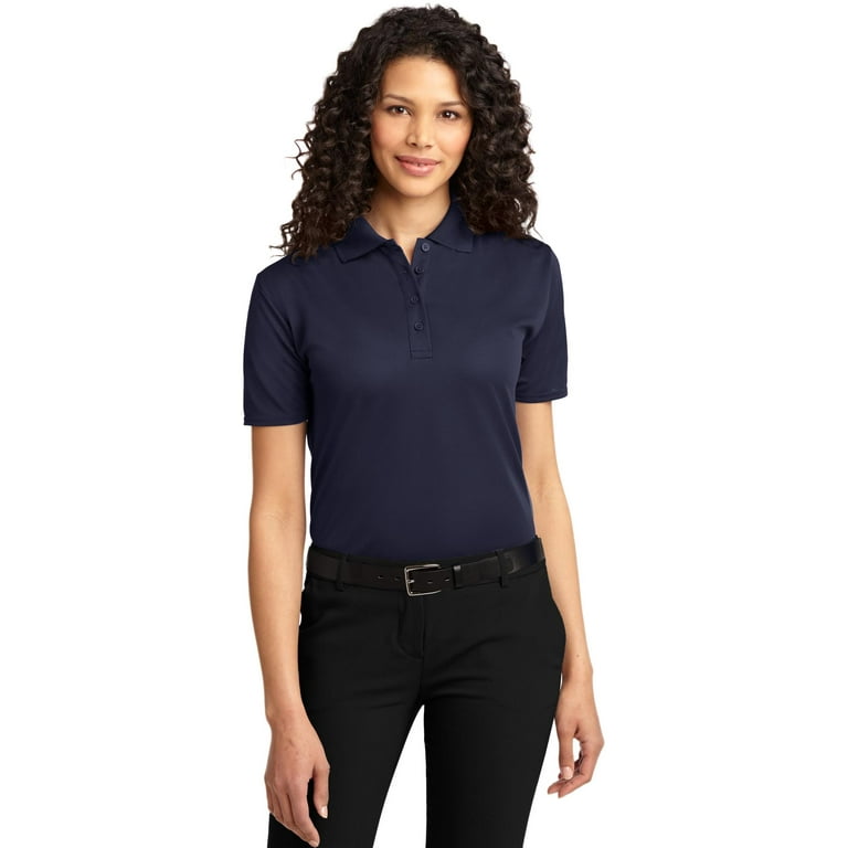 Port Authority Women s Dry Zone Ottoman Polo Shirt L525 Walmart