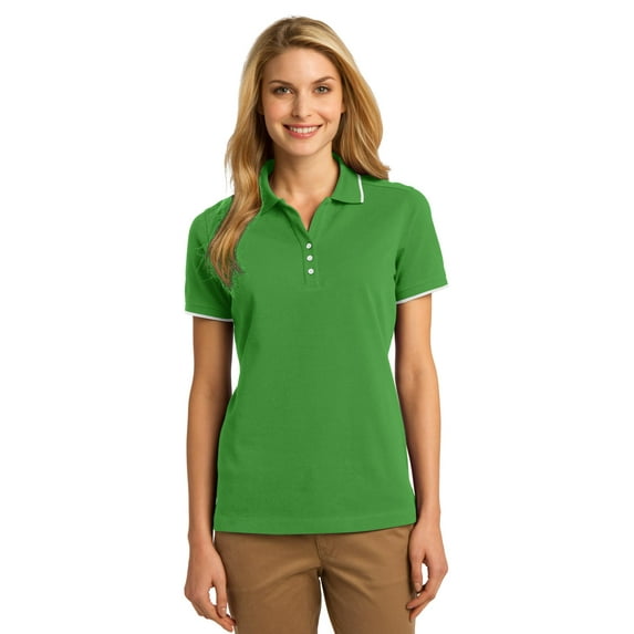 Port Authority Women's Flat Knit Collar Tipped Polo Shirt